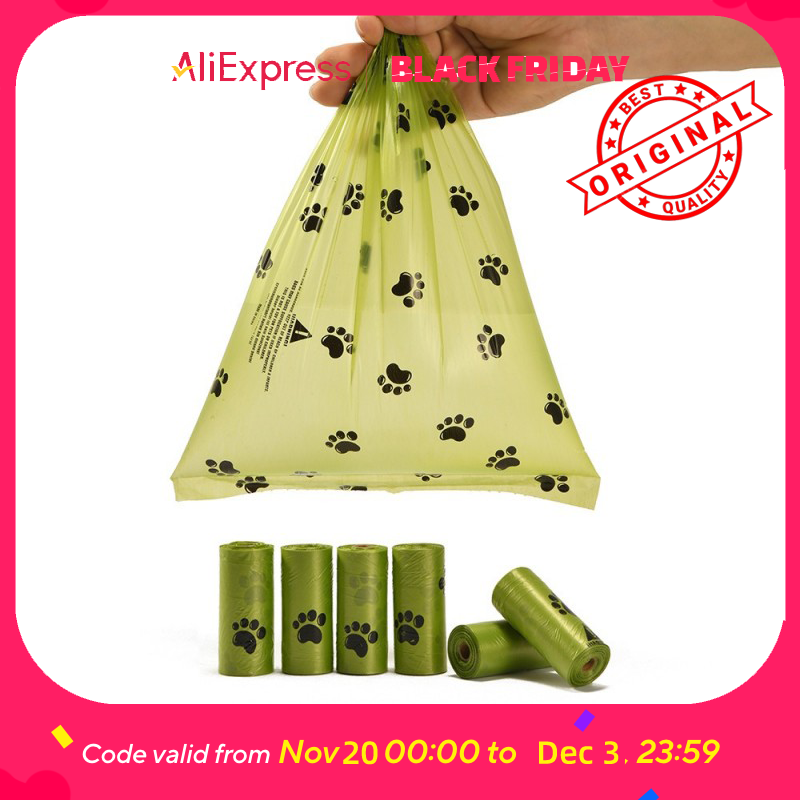 Poop Bag Dispenser - ถุงเก็บมูลสัตว์เลี้ยงแบบเป็นมิตรต่อสิ่งแวดล้อม - ย่อยสลายได้ กลิ่นหอม ป้องกันการรั่วซึม สำหรับสุนัขและแมว