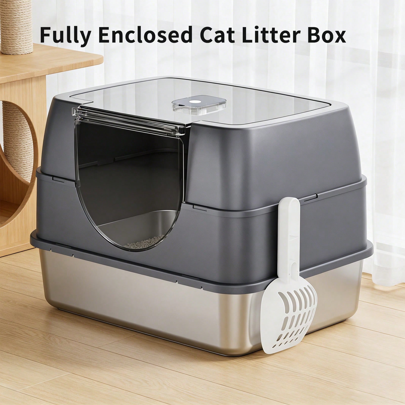 กระบะทรายแมวสแตนเลสขนาดใหญ่พิเ - Cat Litter Mat บทวิจารณ์และราคา