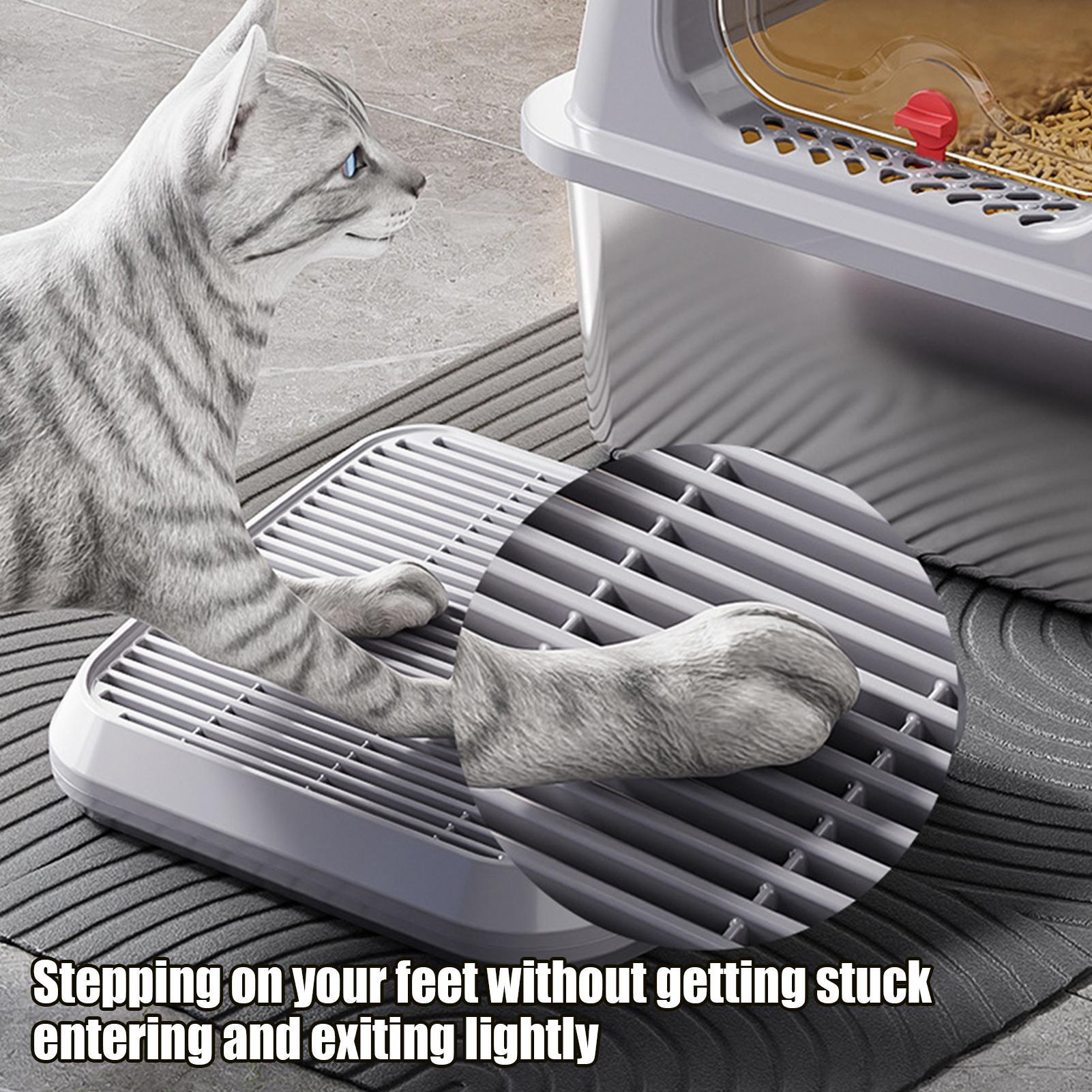 แผ่นดักจับทรายแมว แผ่นดักจับทร - Cat Litter Mat บทวิจารณ์และราคา