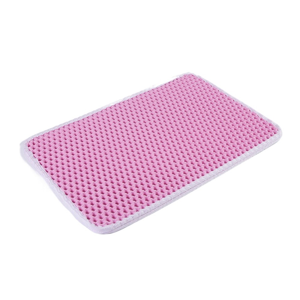 แผ่นรองทรายแมวสองชั้น EVA ทนทา - Cat Litter Mat บทวิจารณ์และราคา